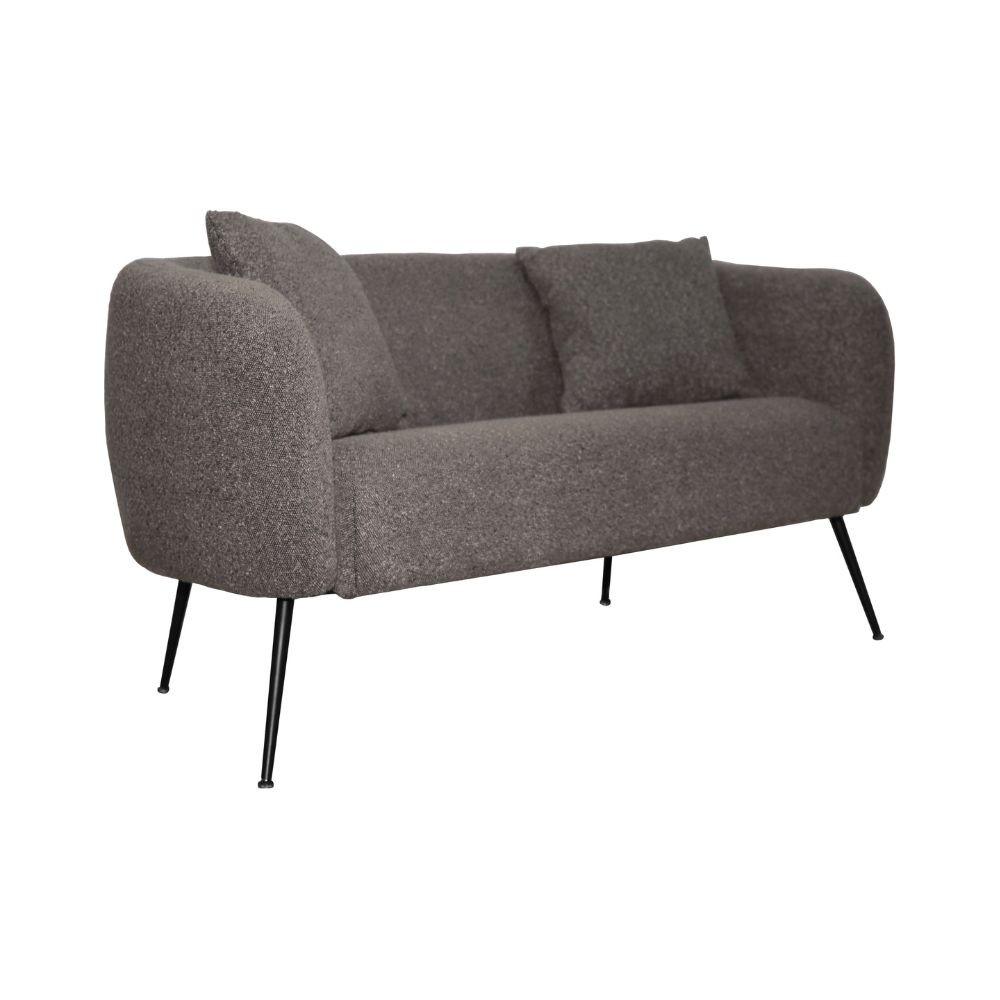 Divano imbottito Nuvia in tessuto Ascort colore grigio mouse - immagine 3