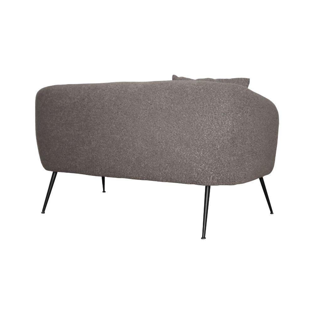 Divano imbottito Nuvia in tessuto Ascort colore grigio mouse - immagine 7