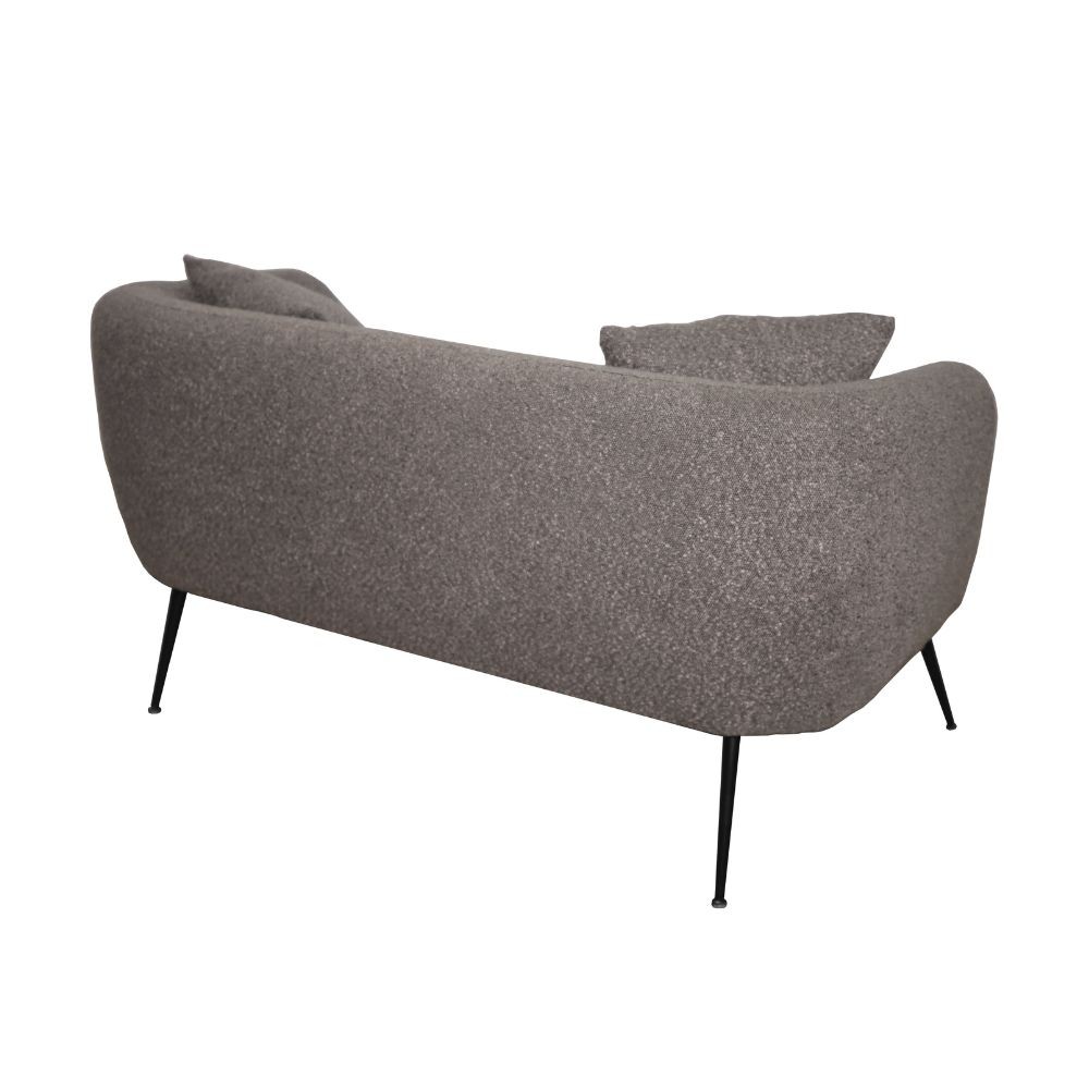 Divano imbottito Nuvia in tessuto Ascort colore grigio mouse - immagine 8