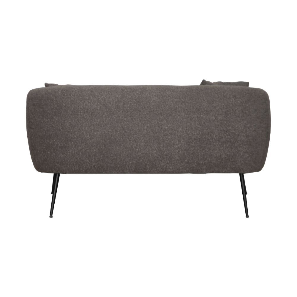 Divano imbottito Nuvia in tessuto Ascort colore grigio mouse - immagine 9