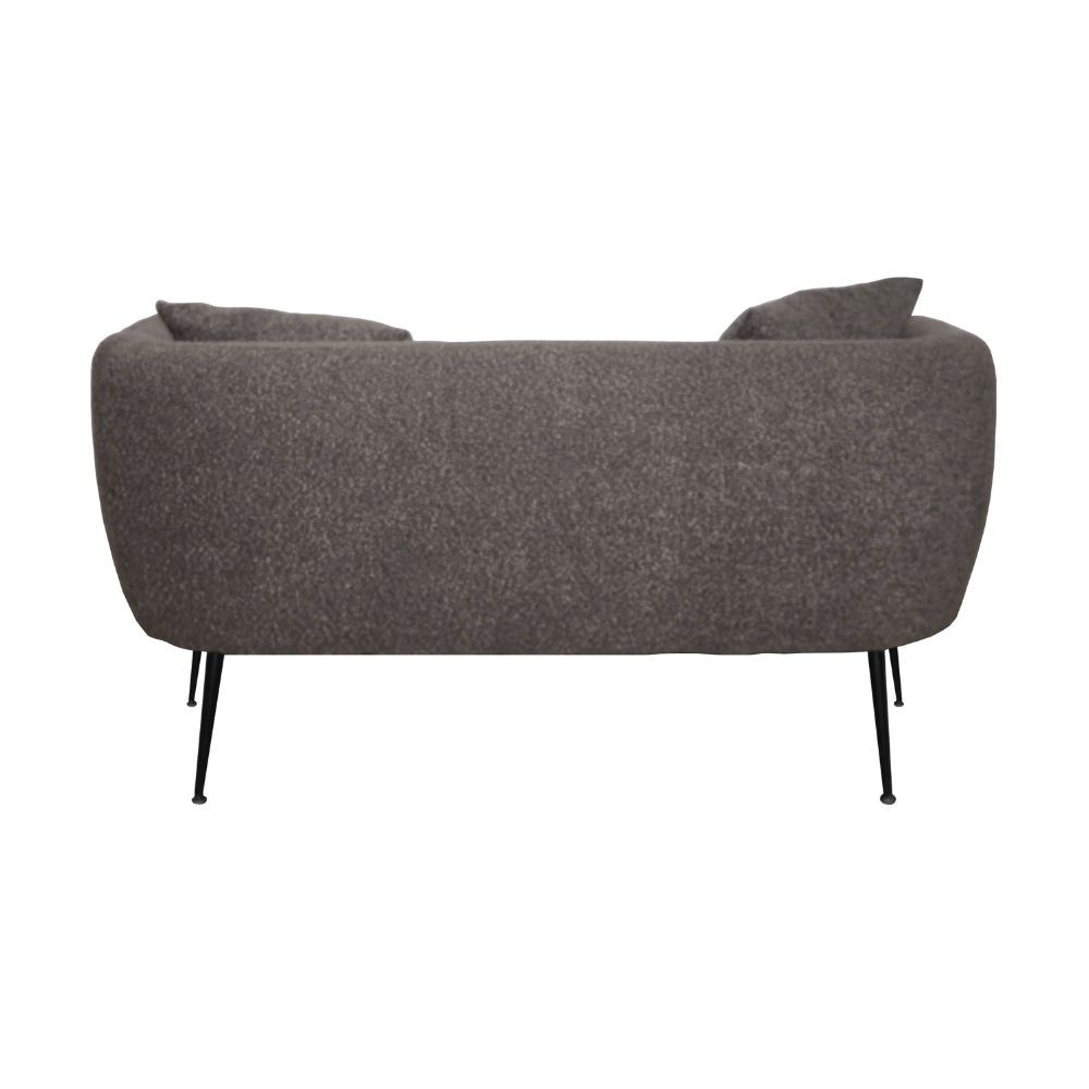 Divano imbottito Nuvia in tessuto Ascort colore grigio mouse - immagine 10