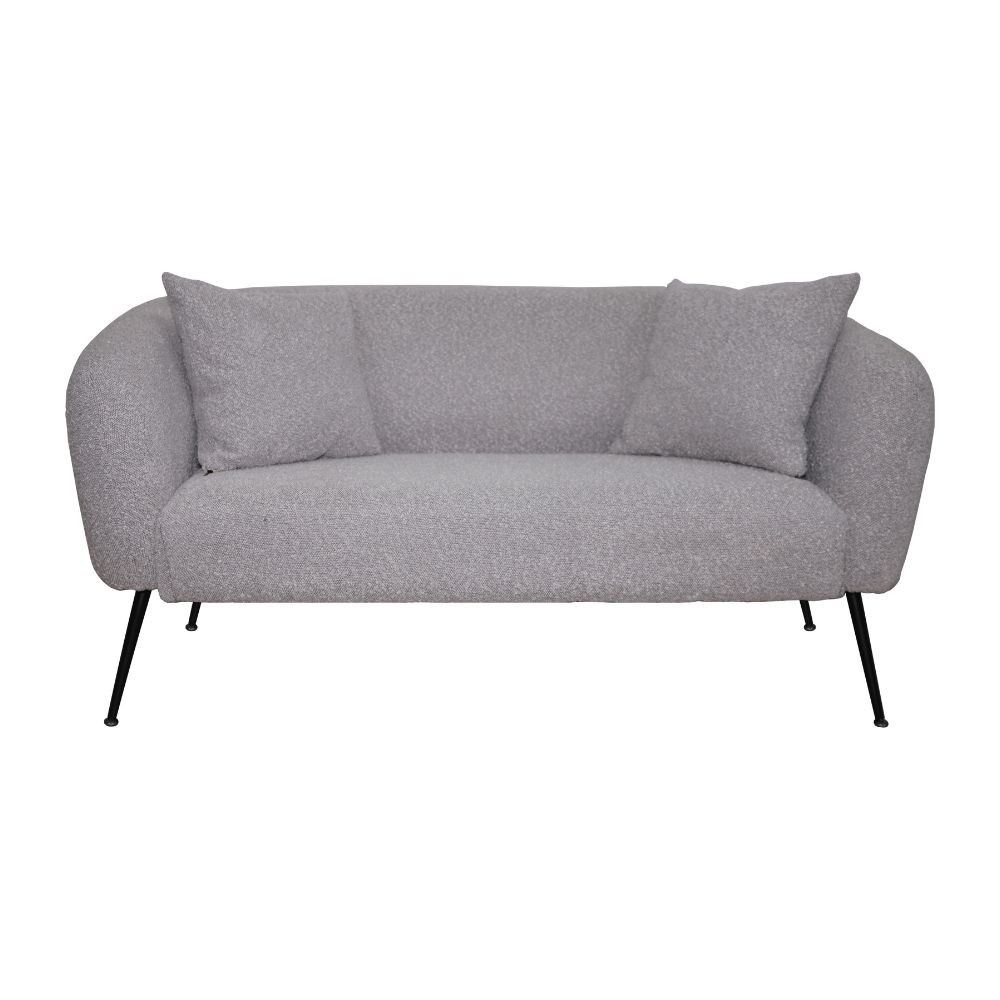 Divano imbottito Nuvia in tessuto Ascort colore taupe - immagine 2