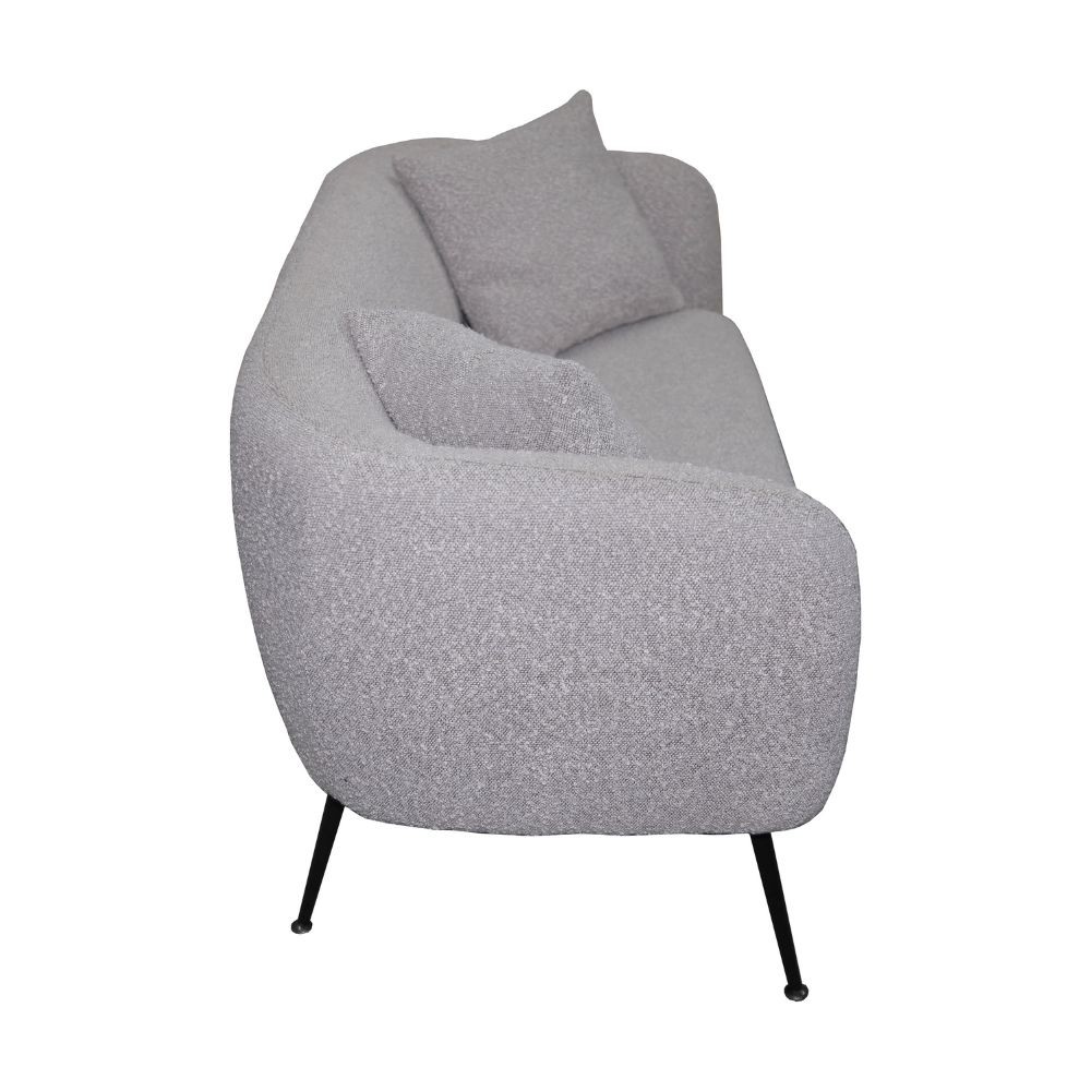 Divano imbottito Nuvia in tessuto Ascort colore taupe - immagine 5