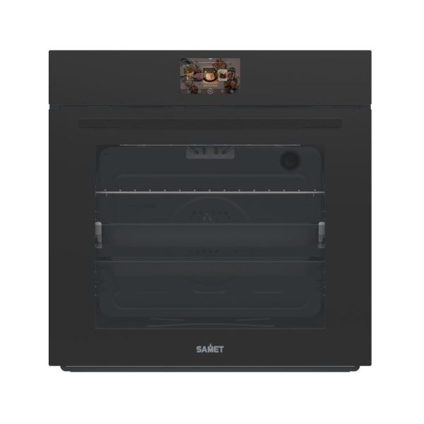Forno elettrico Samet Tempest da incasso 60 cm. 69 lt vetro satinato temperato nero opaco classe A