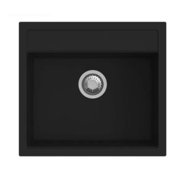 Lavello Waltz in fragranite 1 vasca 56x51 colore nero