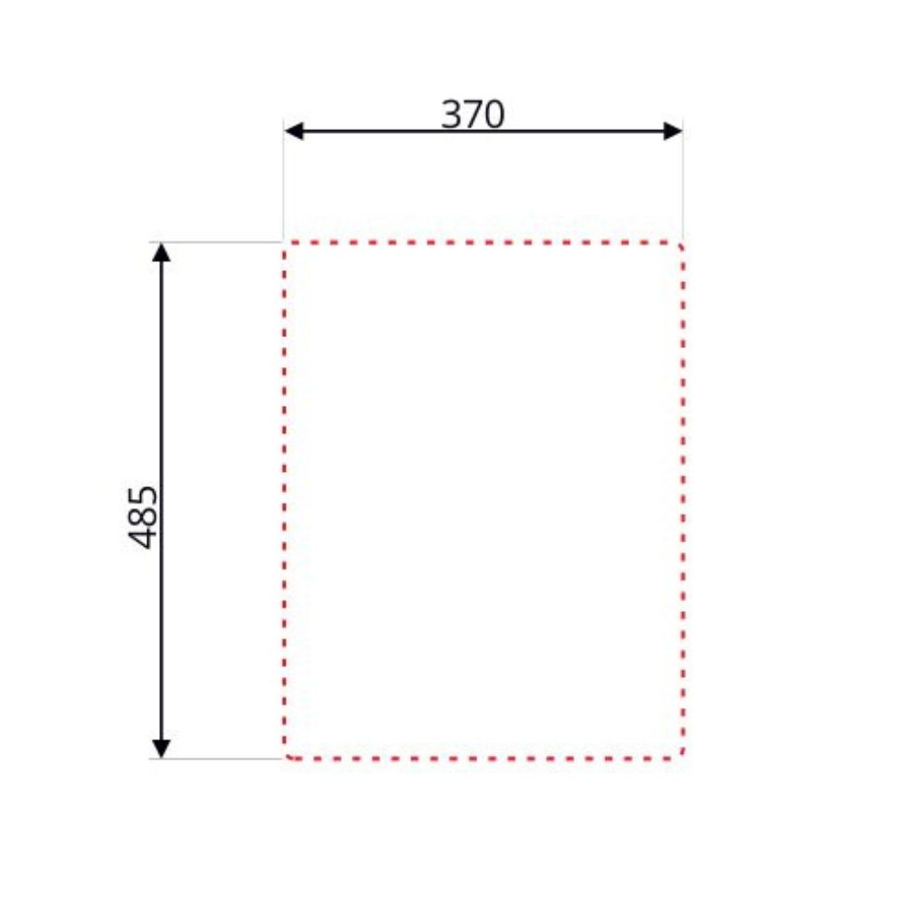 Lavello da incasso SA349 1 vasca 39x50.5 cm. inox - immagine 3