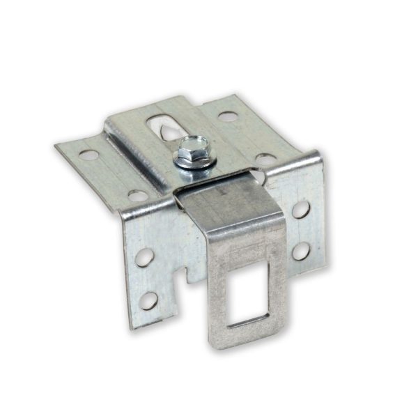 Mensola regolabile per pensili 0162PZNM per pensili prezincato montata Made in Italy