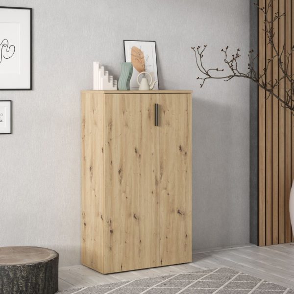 Mobile multiuso Lucio 2 ante H 120cm. colore rovere