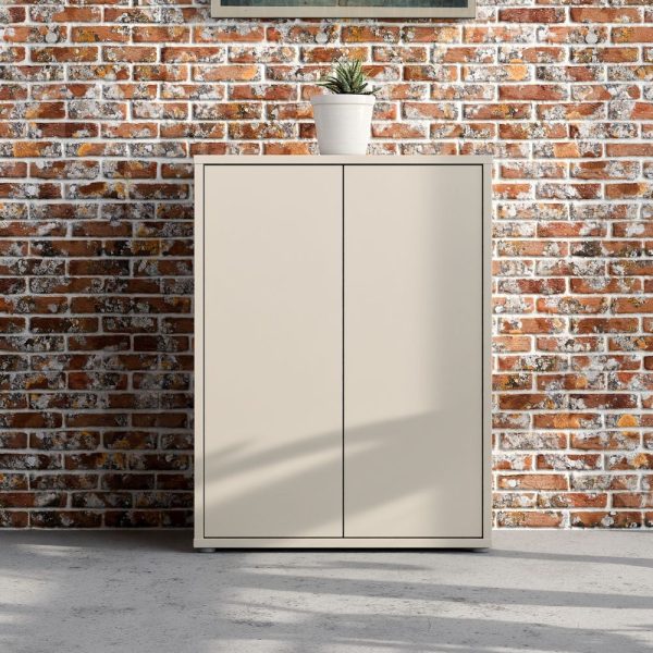 Mobile multiuso Medea 2 ante colore cashmere 74.5x34.9xH 99.1 cm.