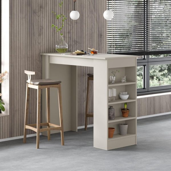 Penisola da cucina tavolo alto Swallow con piano e struttura cashmere