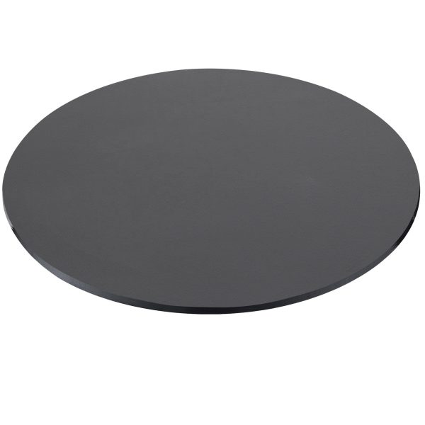 Pianale tavolo tondo 120x120x3.8 con bordo poliuretano antracite satinato