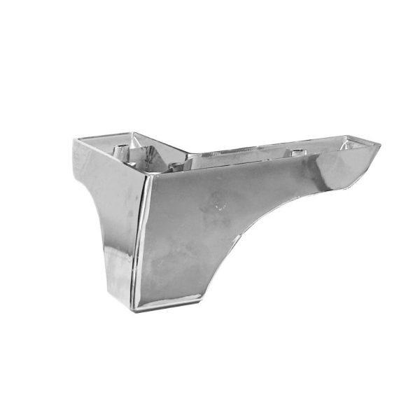 Piede in plastica colore cromo 16.5x16.5x8H cm.