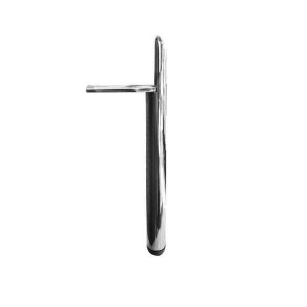 Piedino per mobile Scoby in acciaio cromato H 15 cm.