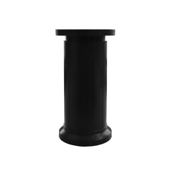Piedino per mobile in plastica nero H 12 cm.
