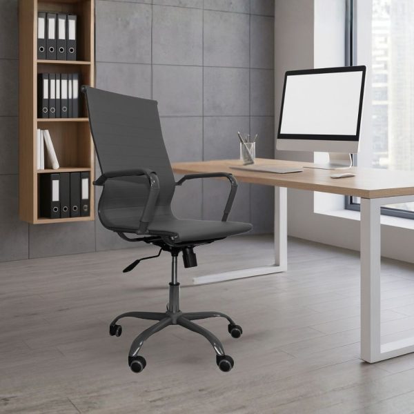 Poltrona da ufficio NuviaH con schienale altro colore grigio