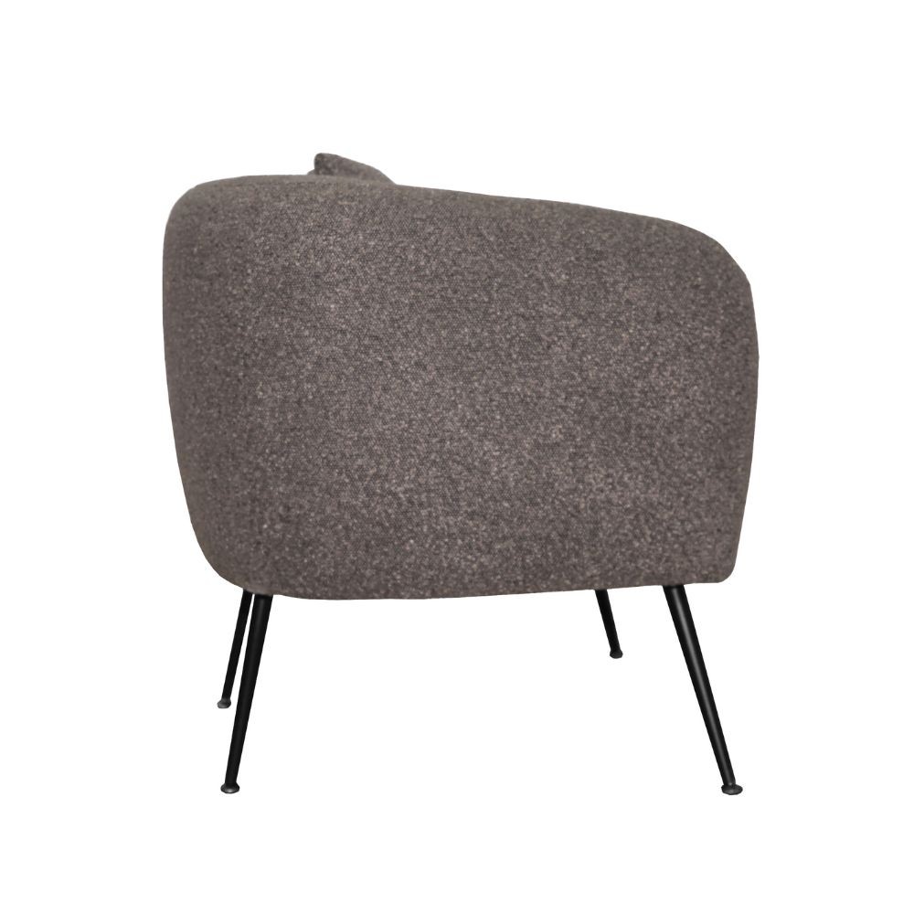 Poltrona pozzetto Nuvia in tessuto Ascort colore grigio mouse - immagine 4