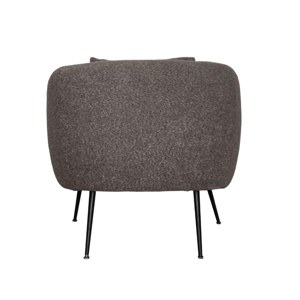 Poltrona pozzetto Nuvia in tessuto Ascort colore grigio mouse - immagine 6