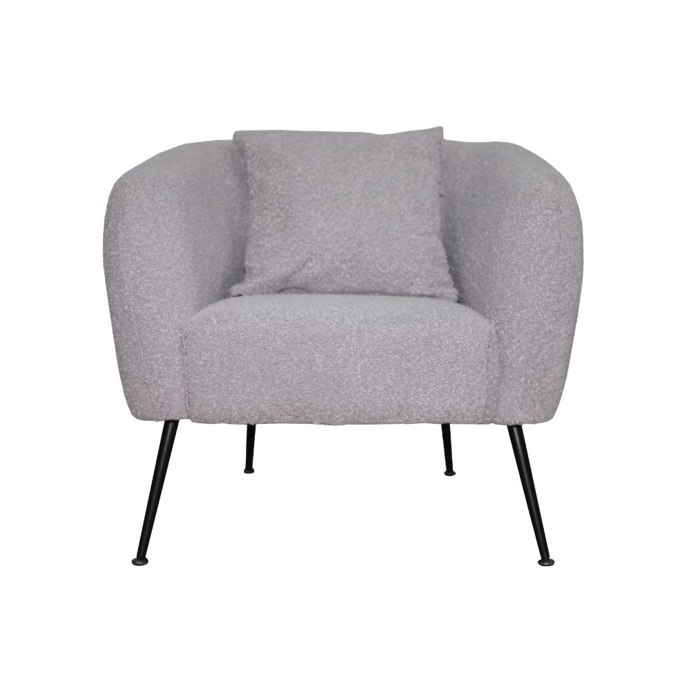 Poltrona pozzetto Nuvia in tessuto Ascort colore taupe - immagine 2