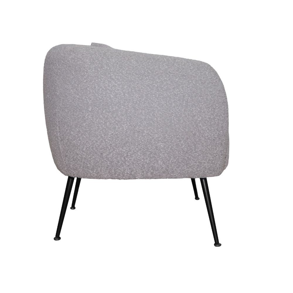 Poltrona pozzetto Nuvia in tessuto Ascort colore taupe - immagine 4