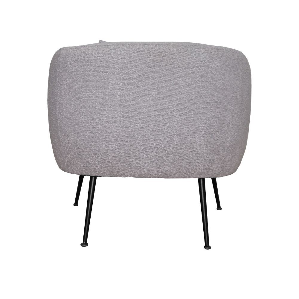 Poltrona pozzetto Nuvia in tessuto Ascort colore taupe - immagine 6