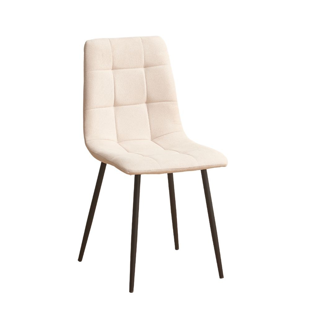 Sedia imbottita Fender in tessuto KSR2 beige e gambe in metallo nero - immagine 2