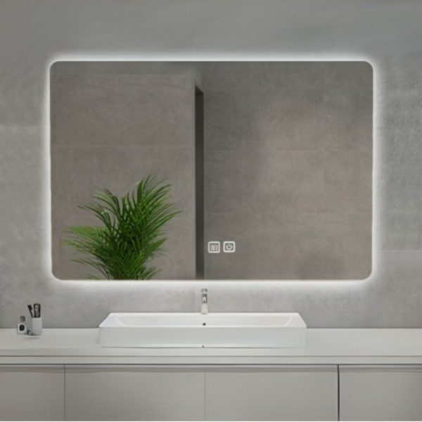 Specchio smart rettangolare YJ-70120A con retroilluminazione 70x120 cm.