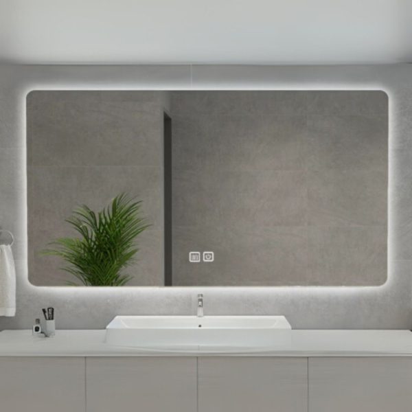 Specchio smart rettangolare YJ-70180A con retroilluminazione 70x180 cm.