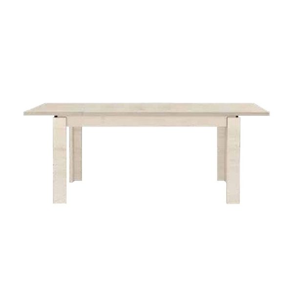 Tavolo Imab Manhattan in rovere sbiancato con 1 allunga 130x90x76.5 H cm.