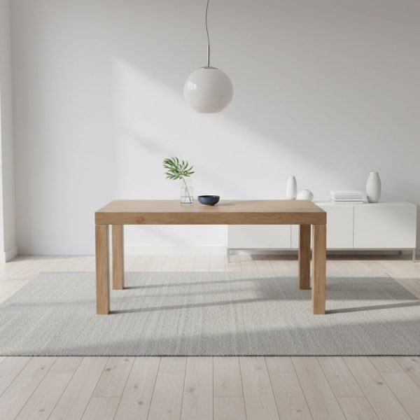 Tavolo Imab Piana T07 in rovere decapato con 2 allunghe 160x90x74.6 H cm.