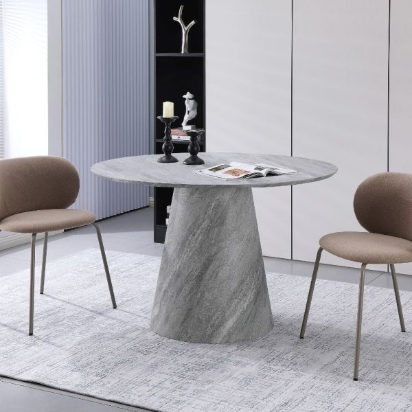 Tavolo tondo Ben100 colore cemento 100x100x75.5 cm.