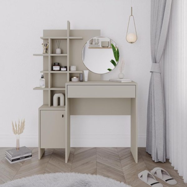 Toeletta da trucco Mup cashmere con vani a giorno