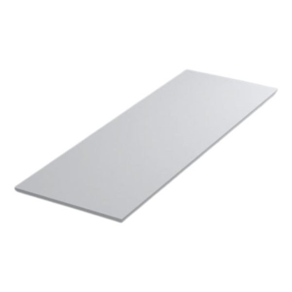 Top appoggio per mobile bagno colore bianco lucido 100x46x1.9 cm.