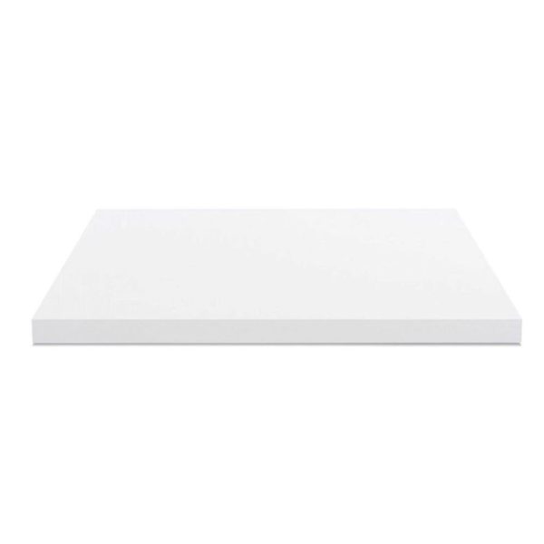 Top per bagno 100x47x4 con bordo poliuretano in bianco