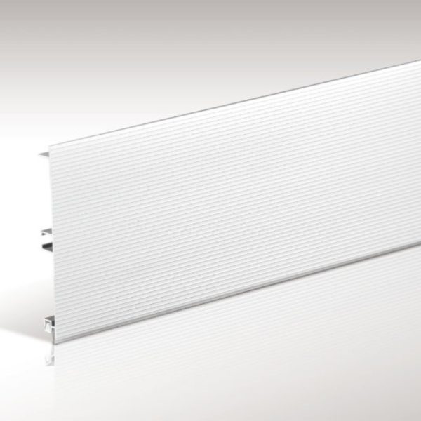 Zoccolo alluminio mille righe H12 barra da 4 mtl ZOCC1000H12ALL