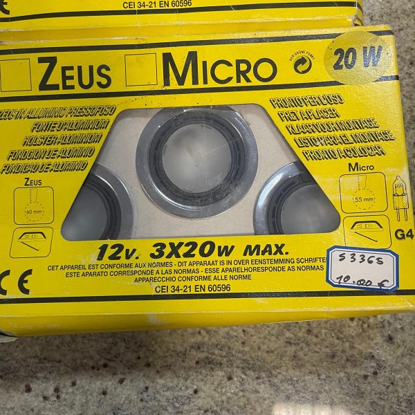 Zeus Micro Luci Led 3x 20 W -12v. NUOVO DA ESPOSIZIONE 410/U