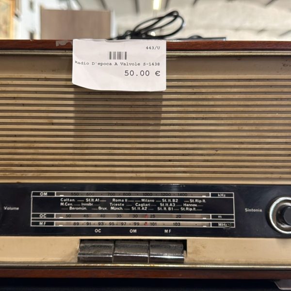 Radio D'epoca A Valvole Usata 443/U